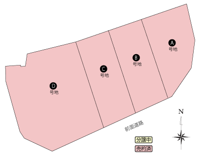 コスモタウン大和小泉・桐之内区画図